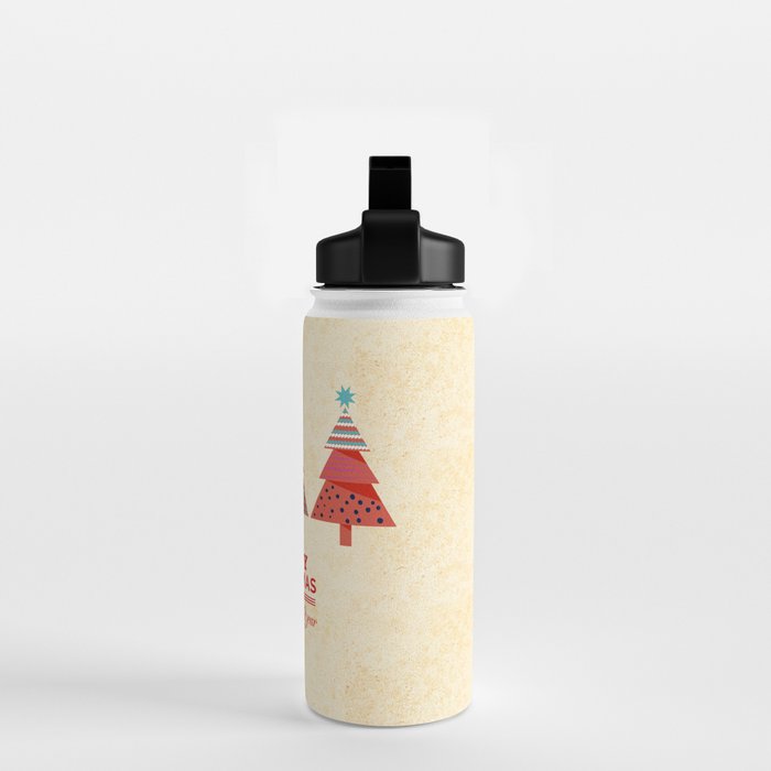 Three Christmas Trees Water Bottle Gallery Image 2
