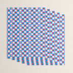 Strawberry Checkerboard - Blue And Pink Wrapping Paper Gallery Image 3