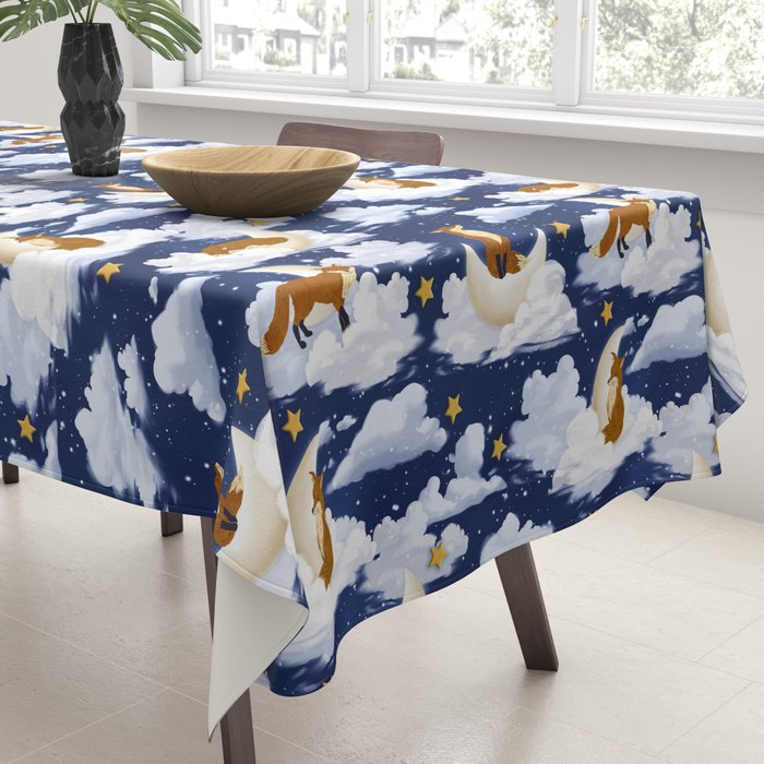 Enchanted Fox Moons Tablecloth Gallery Image 3