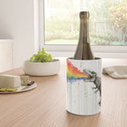 T-Rex Dinosaur Vomits Rainbow Wine Chiller Gallery Image 4