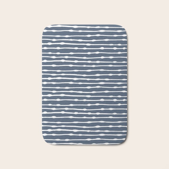 Khipu . Classic Blue Bath Mat Gallery Image 1