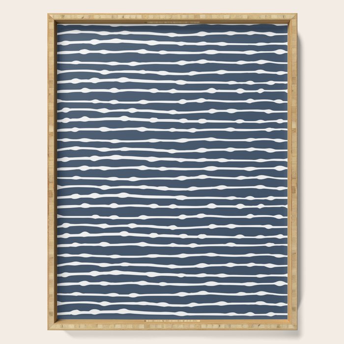 Khipu . Classic Blue Serving Tray Gallery Image 1