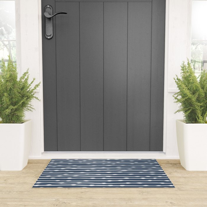 Khipu . Classic Blue Welcome Mat Gallery Image 3