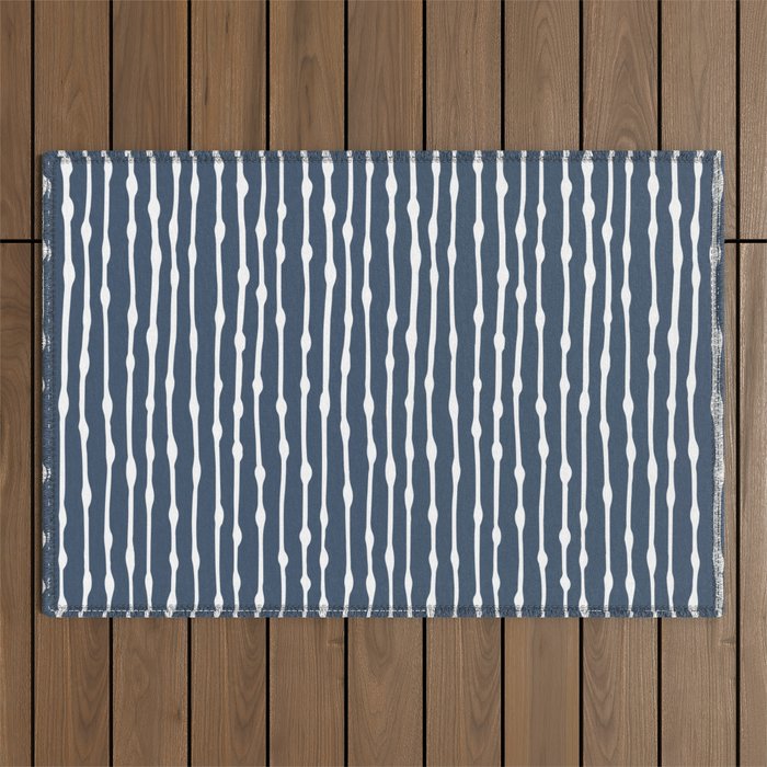 Khipu . Classic Blue Outdoor Rug Gallery Image 1