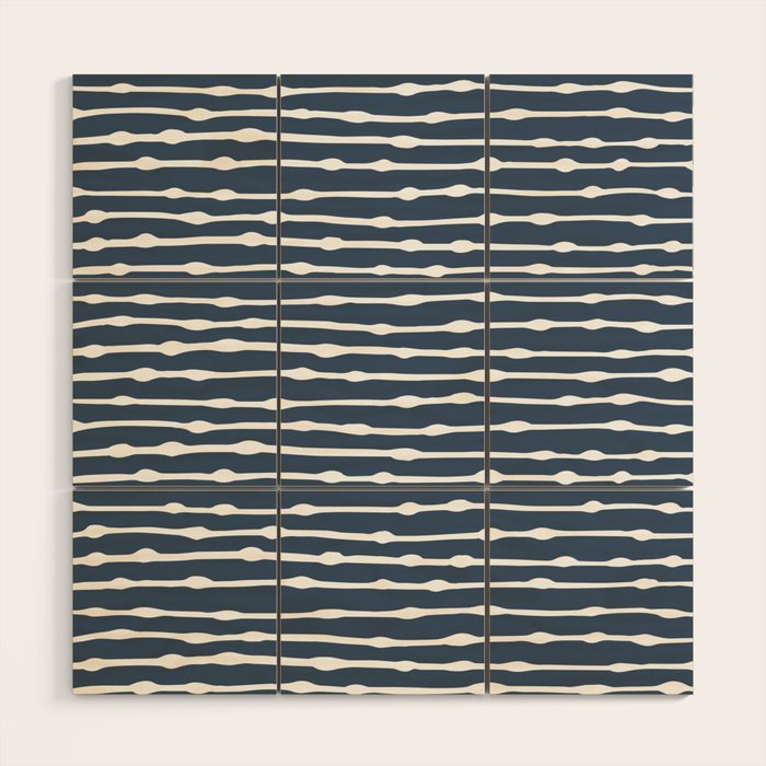 Khipu . Classic Blue Wood Wall Art Gallery Image 1