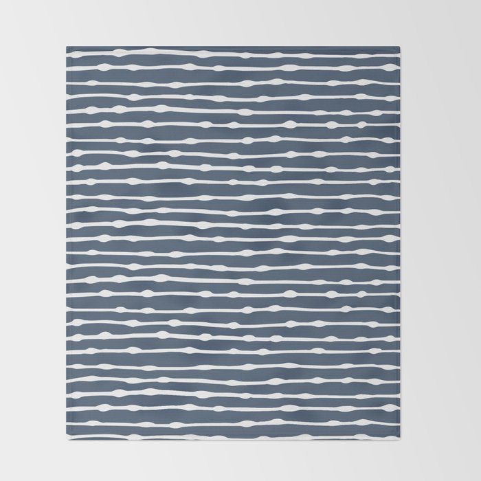 Khipu . Classic Blue Throw Blanket Gallery Image 2