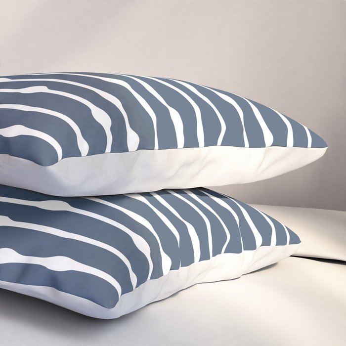 Khipu . Classic Blue Pillow Sham Gallery Image 3