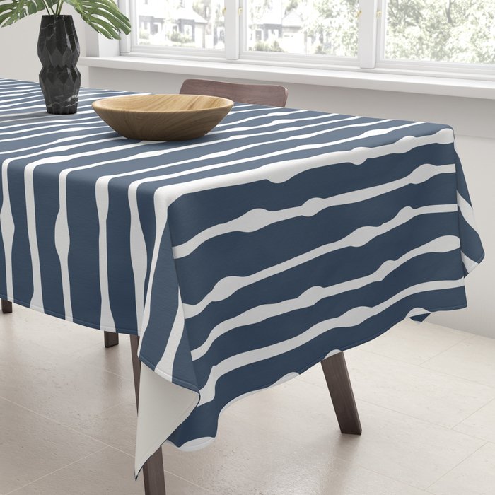 Khipu . Classic Blue Tablecloth Gallery Image 3