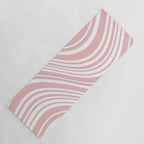 Wavy Stripes XXIX - Blush Pink Yoga Mat Gallery Image 1