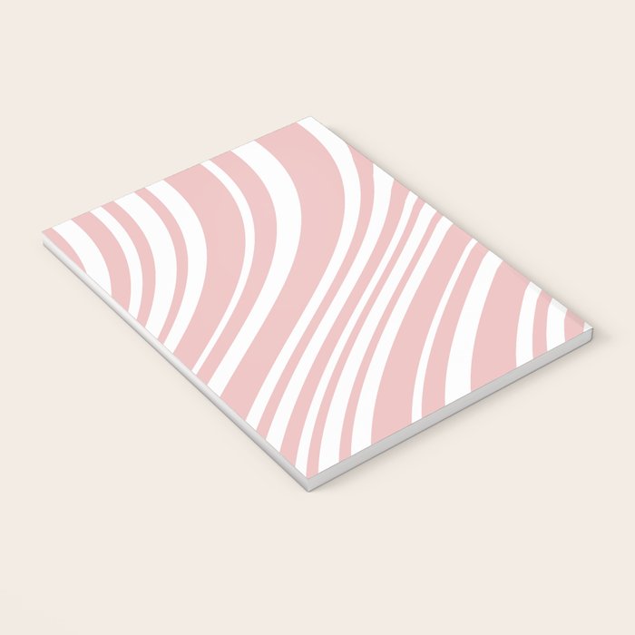 Wavy Stripes XXIX - Blush Pink Notebook Gallery Image 3