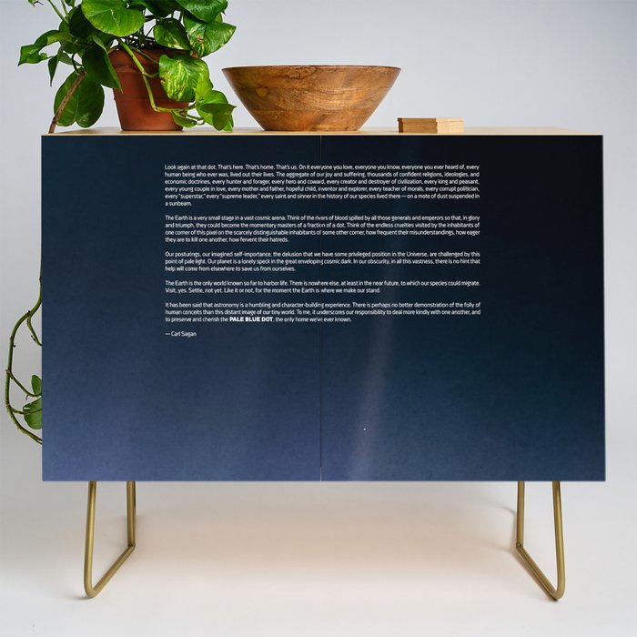 Pale Blue Dot â Voyager 1 (2020 rev.), quote Credenza Gallery Image 1