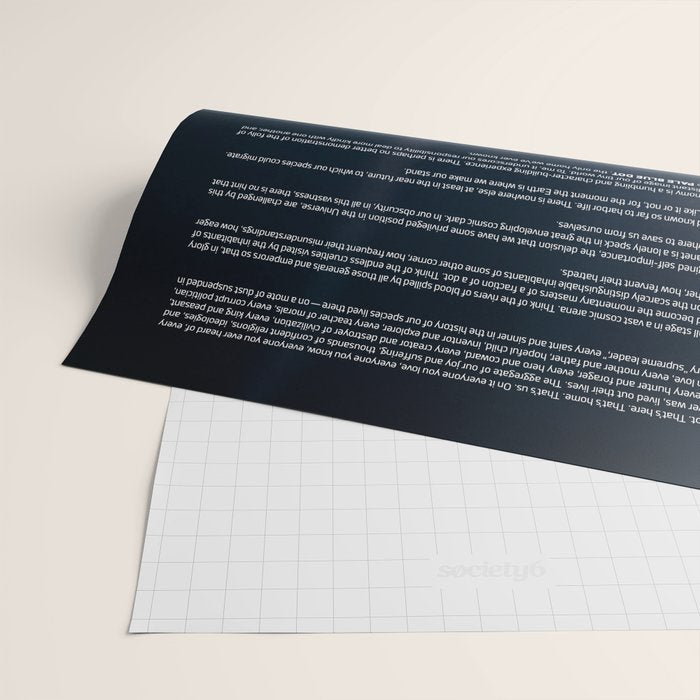 Pale Blue Dot â Voyager 1 (2020 rev.), quote Wrapping Paper Gallery Image 2