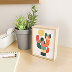 Cactus in the desert Mini Art Print Gallery Image 2