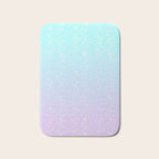 turquoise and lavender pastel bokeh effect ombre gradient Bath Mat Gallery Image 1