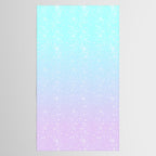 turquoise and lavender pastel bokeh effect ombre gradient Tablecloth Gallery Image 2