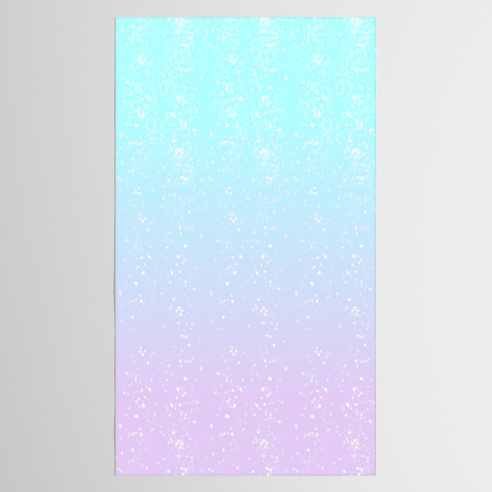 turquoise and lavender pastel bokeh effect ombre gradient Tablecloth Gallery Image 2