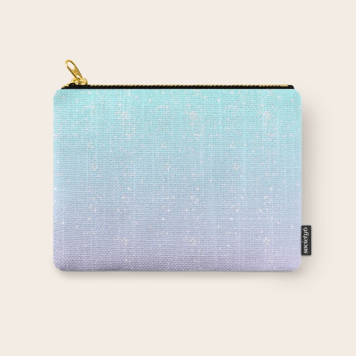 turquoise and lavender pastel bokeh effect ombre gradient Carry All Pouch Gallery Image 1