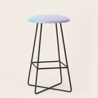 turquoise and lavender pastel bokeh effect ombre gradient Stool Gallery Image 1