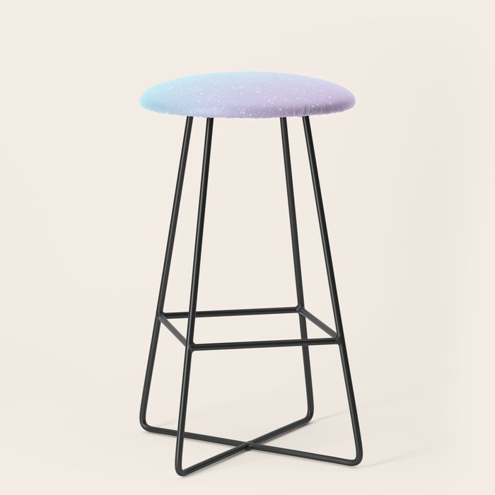turquoise and lavender pastel bokeh effect ombre gradient Stool Gallery Image 1