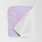 turquoise and lavender pastel bokeh effect ombre gradient Throw Blanket Gallery Image 3