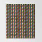 Retro Colorful Plaid Pattern Throw Blanket Gallery Image 2