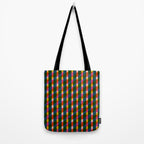 Retro Colorful Plaid Pattern Tote Bag Gallery Image 2