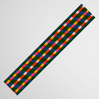 Retro Colorful Plaid Pattern Table Runner Gallery Image 3