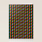 Retro Colorful Plaid Pattern Stationery Card Gallery Image 2