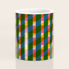 Retro Colorful Plaid Pattern Coffee Mug Gallery Image 4