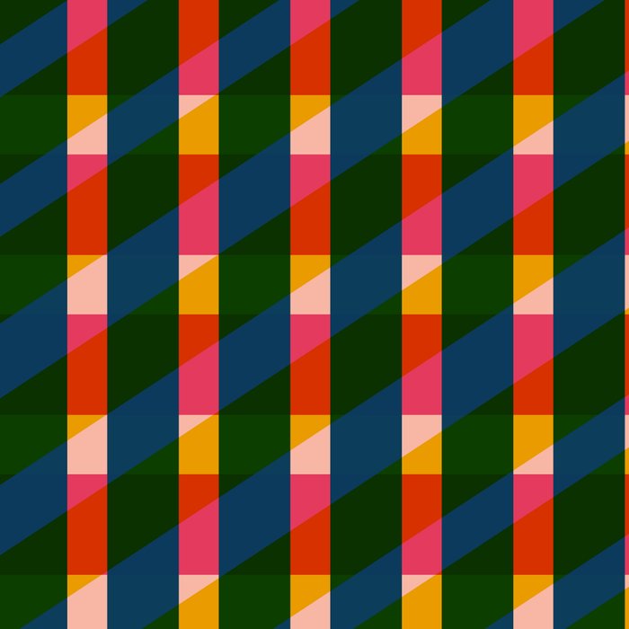 Retro Colorful Plaid Pattern Coffee Mug Gallery Image 2