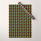 Retro Colorful Plaid Pattern Wrapping Paper Gallery Image 1