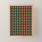 Retro Colorful Plaid Pattern Mini Art Print Gallery Image 1