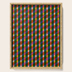 Retro Colorful Plaid Pattern Serving Tray Gallery Image 1