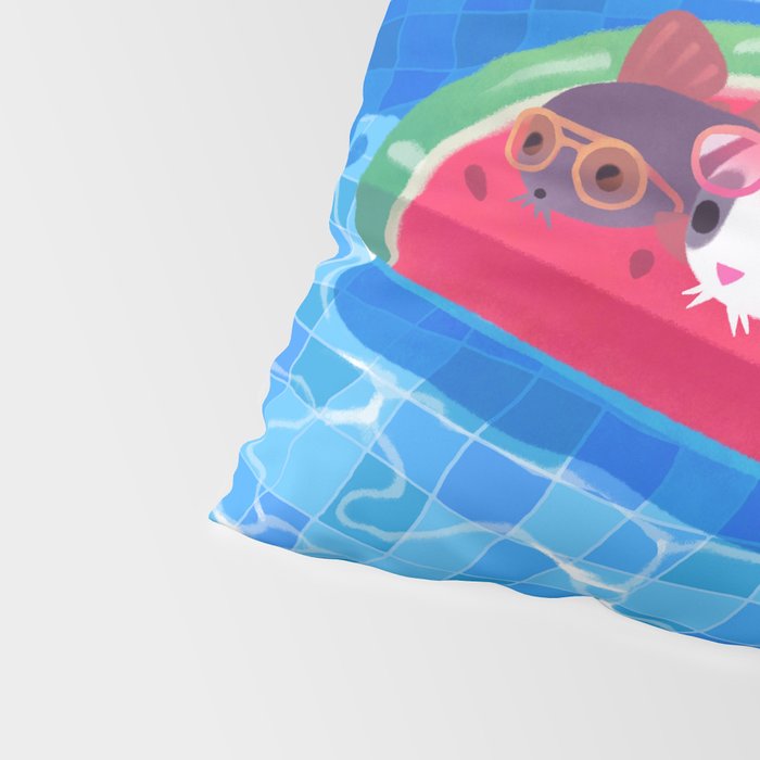 Cory cats in the swimming pool Pillow Sham Gallery Image 4