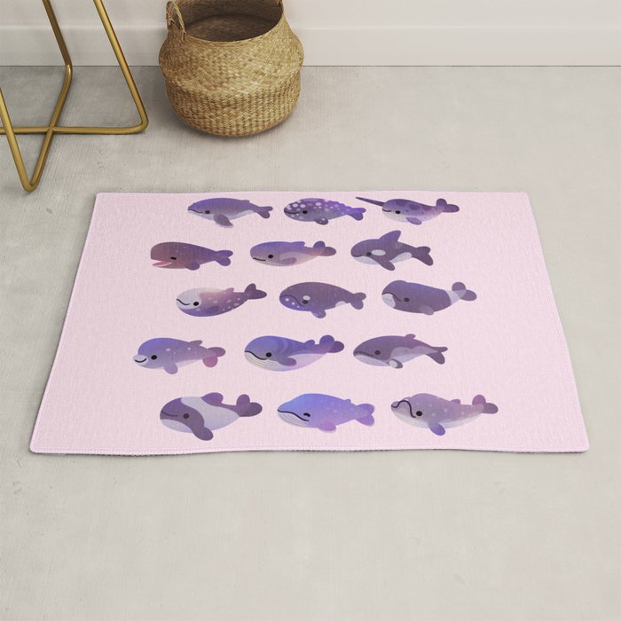 Whale Day - bright Rug Gallery Image 1