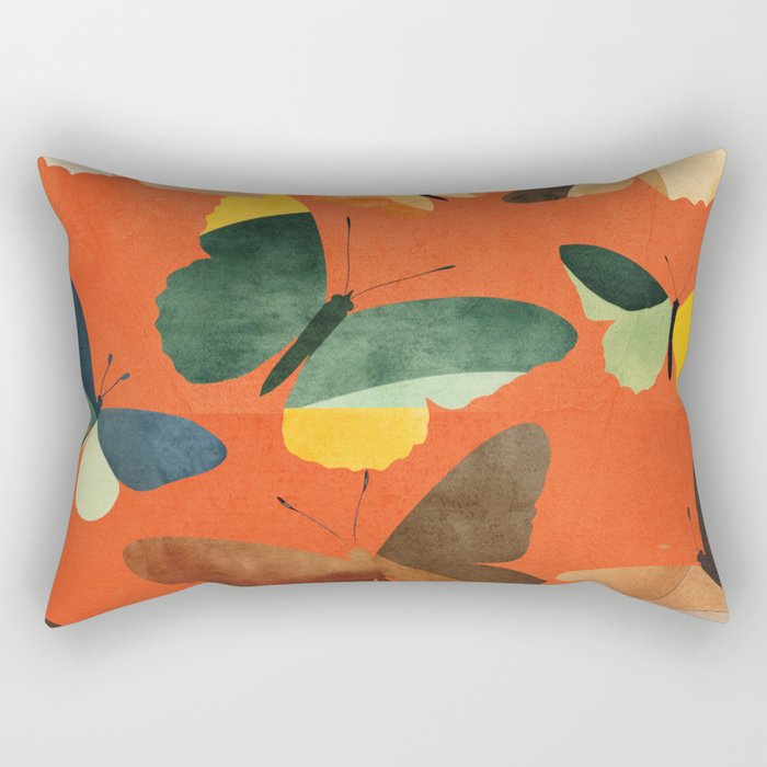 Beautiful Butterflies 3 Rectangular Pillow Gallery Image 1