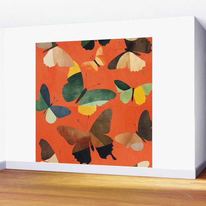 Beautiful Butterflies 3 Wall Mural Gallery Image 2