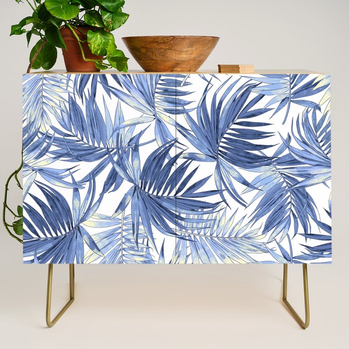 seamless pattern of abstract palm leaves Credenza Gallery Image 1