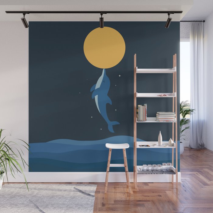 Kiss The Moon Wall Mural Gallery Image 1