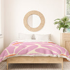Big Daisy - Groovy Flower - Pink and Orange Duvet Cover Gallery Image 3