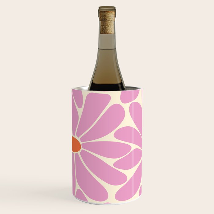 Big Daisy - Groovy Flower - Pink and Orange Wine Chiller Gallery Image 1