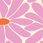 Big Daisy - Groovy Flower - Pink and Orange Coffee Mug Gallery Image 2