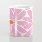 Big Daisy - Groovy Flower - Pink and Orange Coffee Mug Gallery Image 4