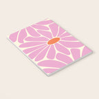 Big Daisy - Groovy Flower - Pink and Orange Notebook Gallery Image 3