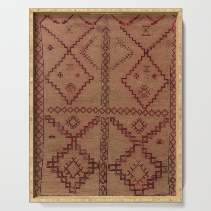 Heritage Moroccan Berber Carpet Design B29 Serving Tray Gallery Image 1