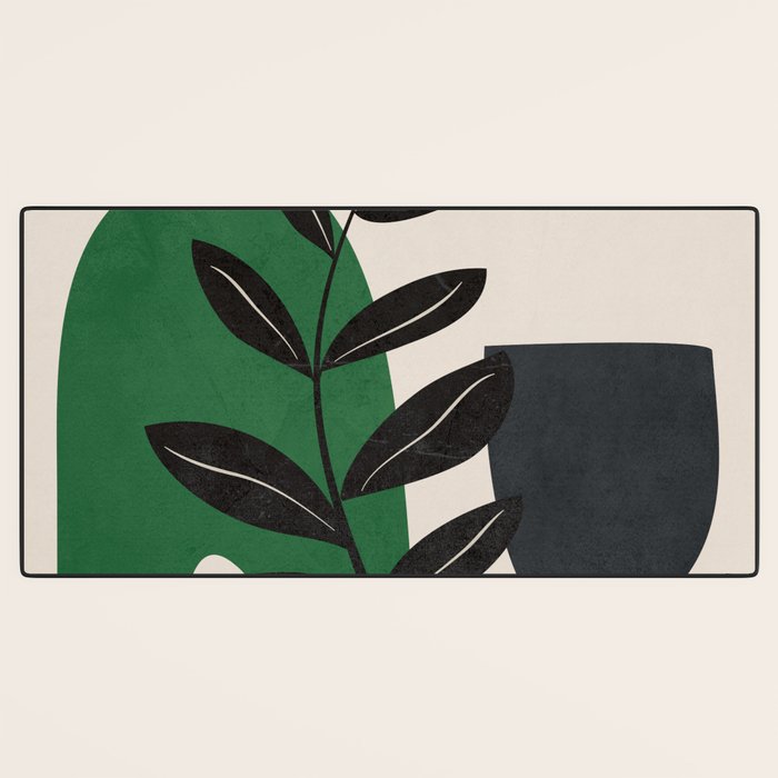 Modern Abstract Minimal Shapes Branches Art 5 Desk Mat Gallery Image 3