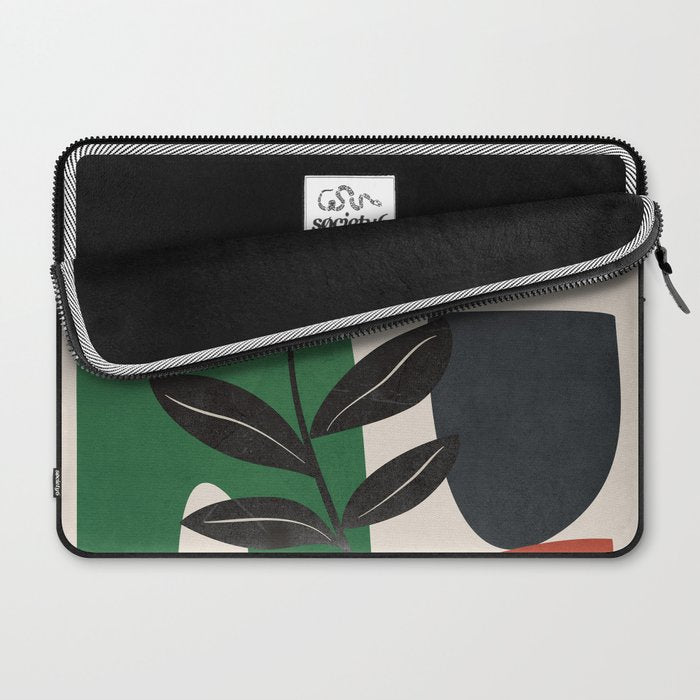 Modern Abstract Minimal Shapes Branches Art 5 Laptop Sleeve Gallery Image 2