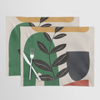 Modern Abstract Minimal Shapes Branches Art 5 Placemat Gallery Image 1
