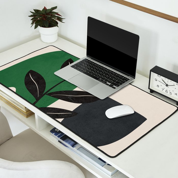Modern Abstract Minimal Shapes Branches Art 5 Desk Mat Gallery Image 2