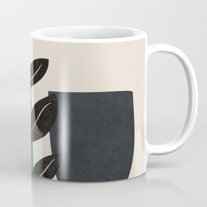 Modern Abstract Minimal Shapes Branches Art 5 Coffee Mug Gallery Image 1